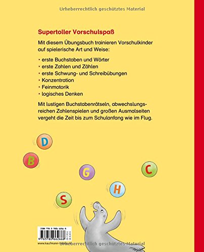 Mein supertolles Vorschulbuch (Übungen für Kindergarten und Vorschule: Übungsbuch mit Übungsmaterial)