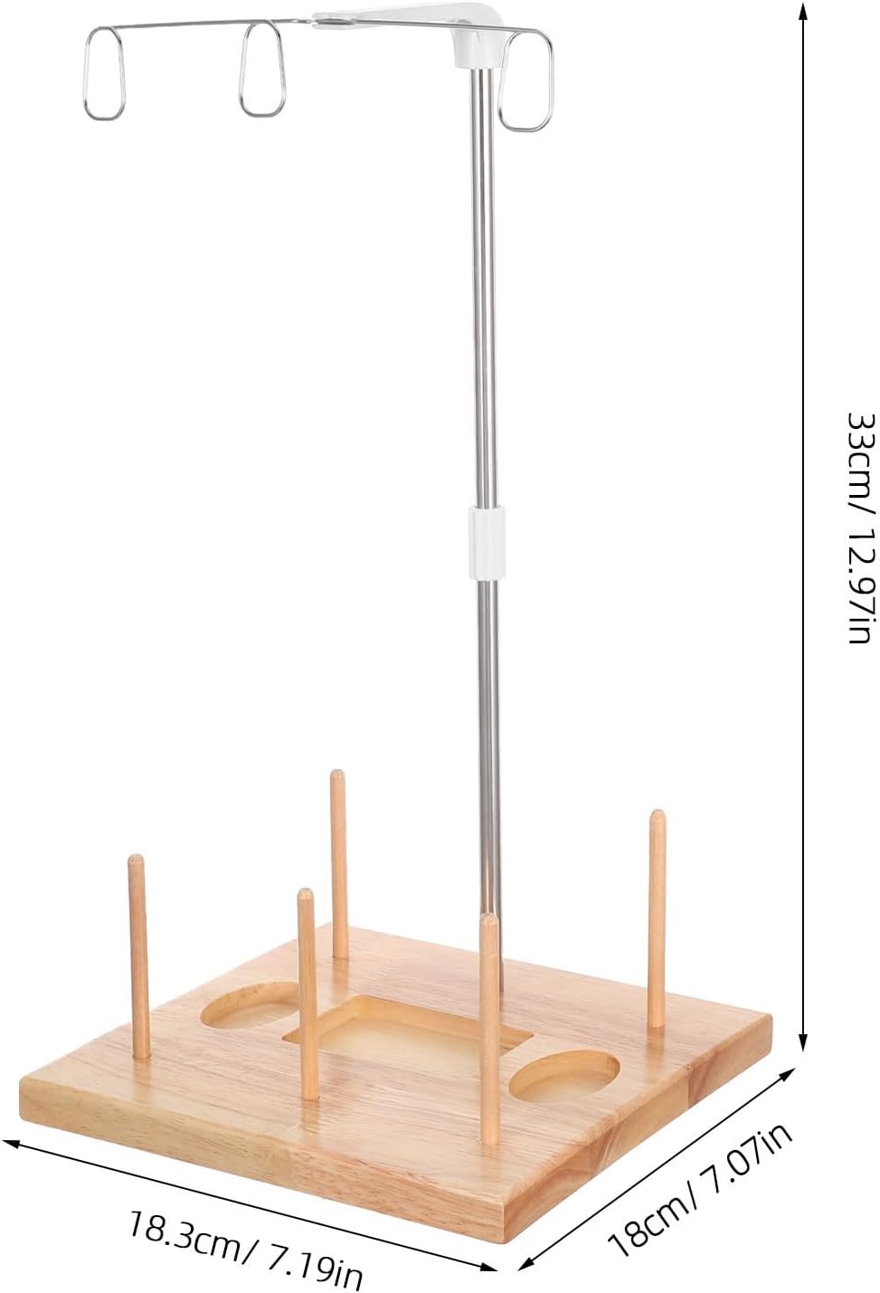 Thread Spool Holder Stand for Wooden Sewing Machine Overlock