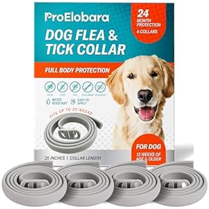 Dog Flea Tick Prevention Collar Effective Flea Collar and Prevention for Dogs Safe Dog Ticks Fleas Collars Reliable Tick Flea Collars for Dogs 24 Month Protection 4 Pack