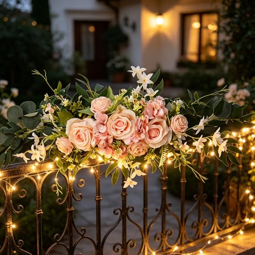 Simulation de fleur de rose pour chaise mariage sans flétrissement - 6