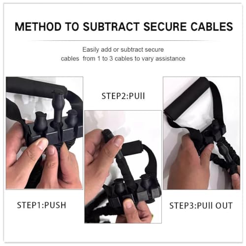 Proberos® Pull up Assist Band Resistance, Band with Foot Loop, Adjustable Anti Snap Chin Assistance, Elastic Resistance Band, resistance band for Home Gym Strength Training, Up to 440 lbs Assistance 6 513YltCfXGL