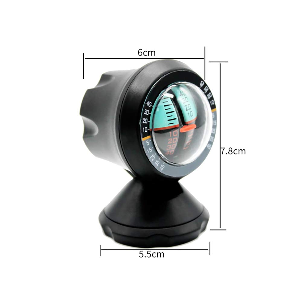 Inclinomètre Voiture Boroco - Boussole Électronique, Mesure Pente, ABS, 8x5.5x5cm