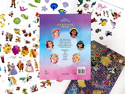 Disney Princess Sticker Book Treasury - Activity Books for kids, 350 reusable stickers, 96 pages of fun - Image 6