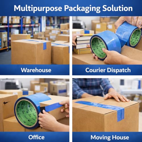 Image of flip kart Packing tape | Pack of 6 Rolls | 65 meter X 48 mm / 2 inch | Flip Kart packing material | Suitable for E-Commerce | Packing material for small busines. (