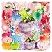 50 Packs Crystal Stickers Water Bottles Laptop Phone Computer Guitar Skateboard Hydroflasks Cute Transparent Vinyl Sticker Waterproof Aesthetic Trendy Decals for Kids Teens Girls Adults