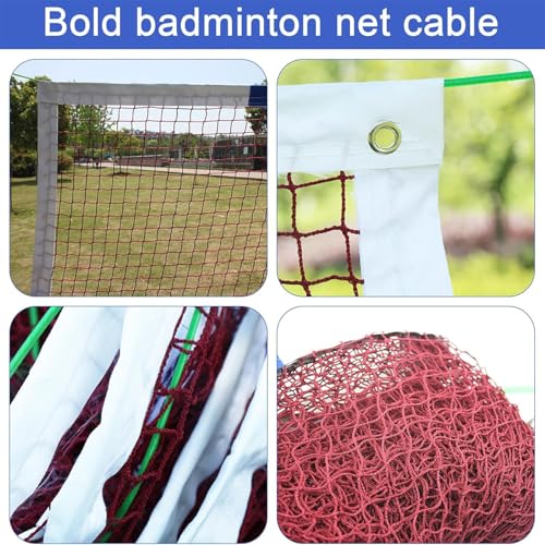 Red de Voleibol y bádminton de Altura Ajustable, Resistente para Deportes en Interiores y Exteriores, Ideal para Adultos y niños.