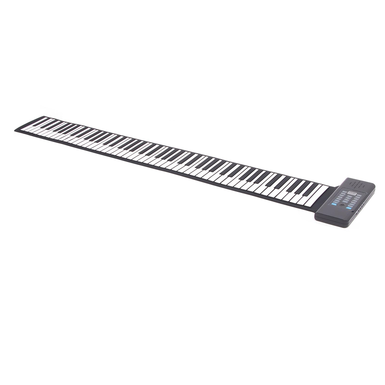 88 Klawiszy Roll Up Piano Ręcznie Zwijana Elastyczna Klawiatura Pianina Elastyczna Elektroniczna Klawiatura Muzyczna Piano 100-240 V (wtyczka UE)