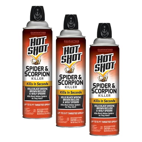Hot Shot Spider & Scorpion Killer (Aerosol), Kills Large Spiders and Scorpions...