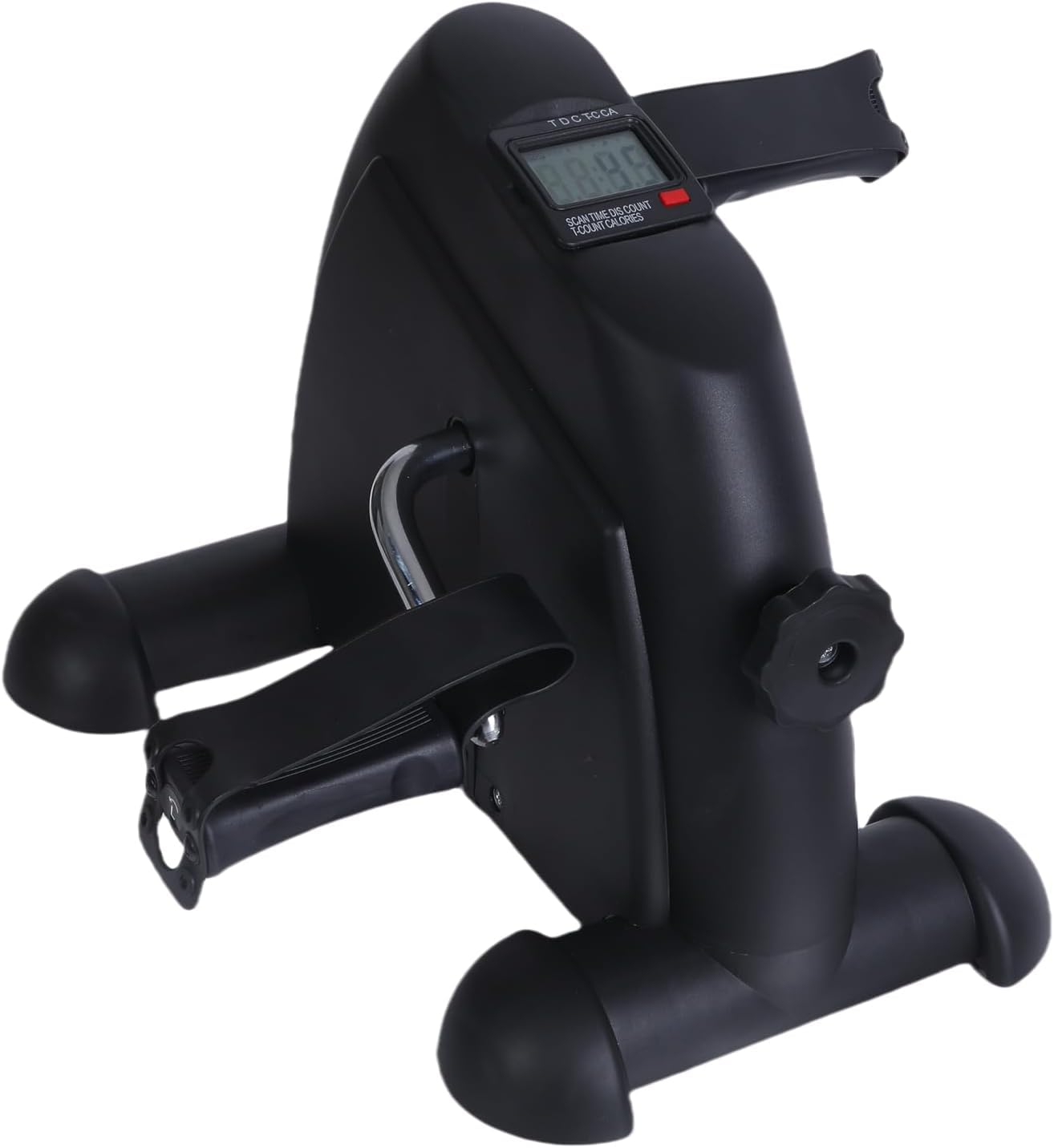 Endless Pedal Exerciser portatile con monitor digitale | bianco | Materiale: lega di acciaio | Under Desk Bike Pedal Exerciser | Foot Cycle | Arm and Leg Exercise Peddler Machine | per uomini e donne
