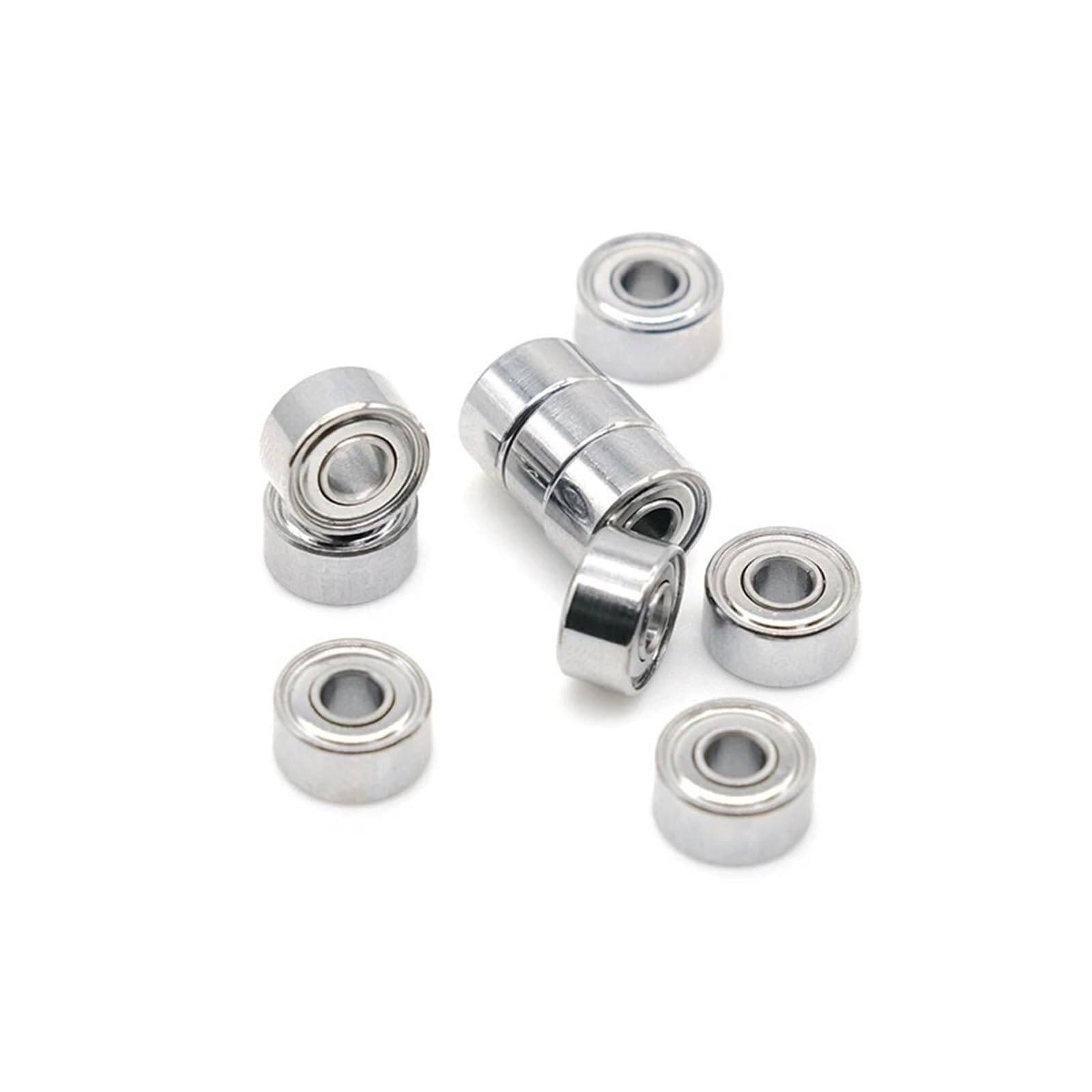 Aspectos, 5 piezas 693ZZ 694ZZ 695ZZ 696ZZ 697ZZ 698ZZ 699ZZ Mini rodamiento de bolas en miniatura sellado metal (tamaño: 4x11x4mm)(697ZZ 7x17x5mm)