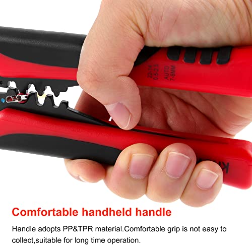 Knoweasy 8-Inch Wire Stripper Tool: Multifunctional Wire Stripping Pliers For Stripping, Cutting, And Crimping Wires 10-24 Awg - Automatic Wire Stripper For Efficient Electrical Work #TOP5