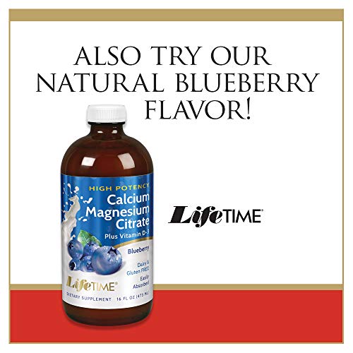 Lifetime Bone Support, Calcium Citrate, Magnesium Citrate And Vitamin D-3, Relaxation, Bone And Muscle Support Formula, Easy Absorption, Made Without Dairy And Gluten Free, Strawberry Flavor, Approximately 32 Servings, 16 Fl Oz #TOP5
