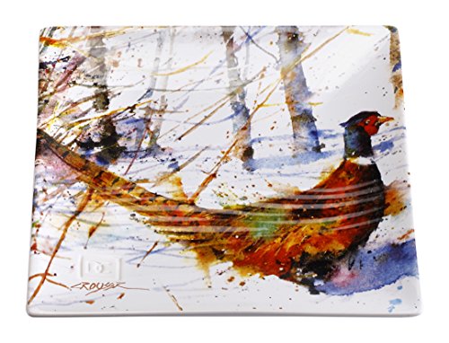 Big Sky Carvers Pheasant Snack Plate, Multicolor