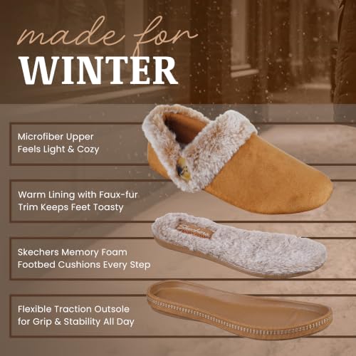 Image of Skechers Women's Cozy Campfire-Fresh Toast Slippers