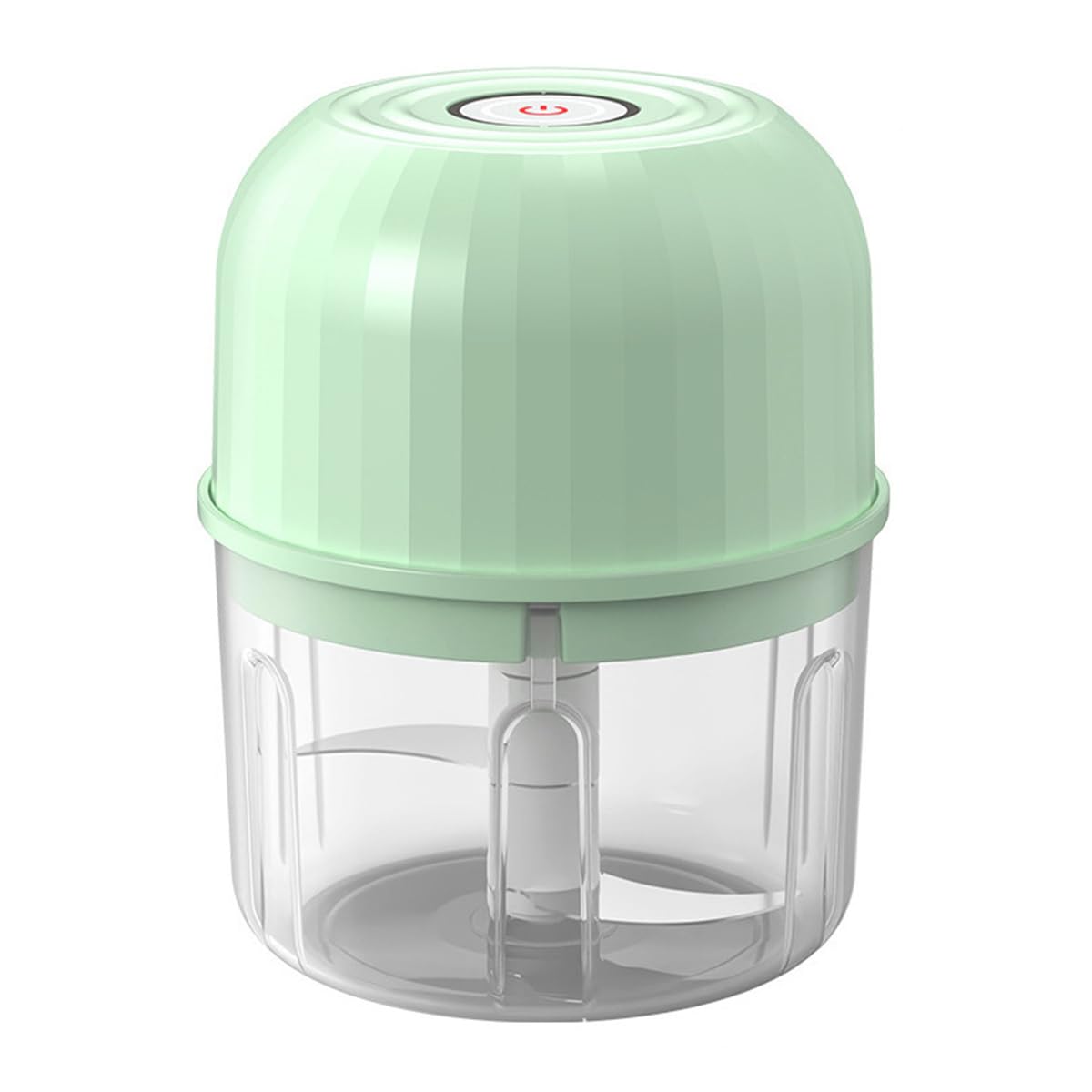 Electric Garlic Chopper, Mini Portable Food Processor for Meat & Vegetables, USB Rechargeable Garlic Mincer for Baby Food, Multi-functional Onion Ginger Chilli Crusher (Light Green)