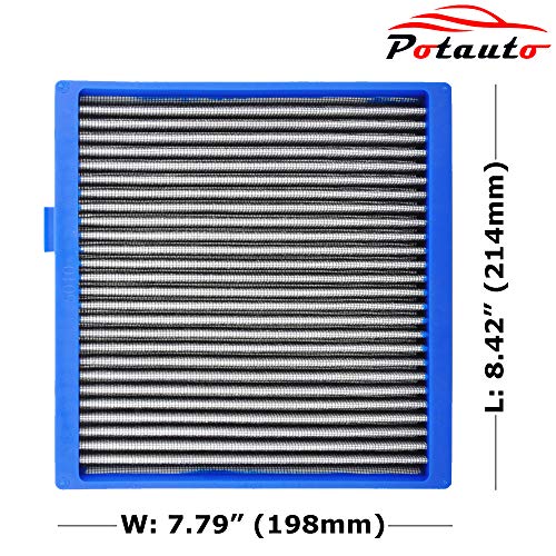 Potauto Map 5010 (Cf10140) Re-Washable Car Cabin Air Filter Replacement For Infiniti Fx35 Fx45 G35, Mitsubishi Eclipse Cross Lancer Outlander Sport Rvr, Nissan Altima Maxima Murano Sentra X-Trail #TOP1