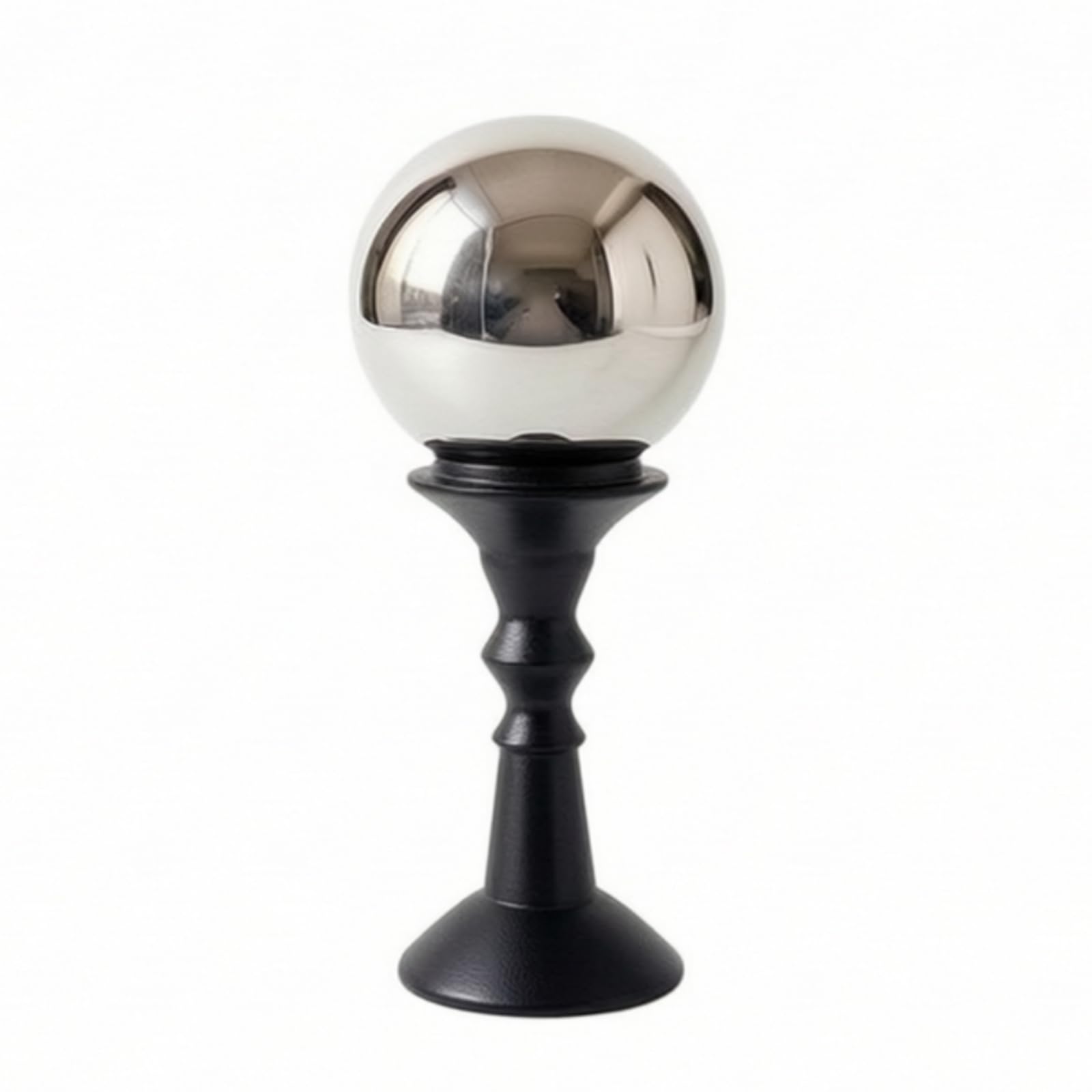 rockible Profumatore Decorativo Bottiglia Diffusore Vaso Profumo Flacone Essenze Contenitore Aroma con Piedistallo Nero in Legno E Resina per Dispersione, Sfera