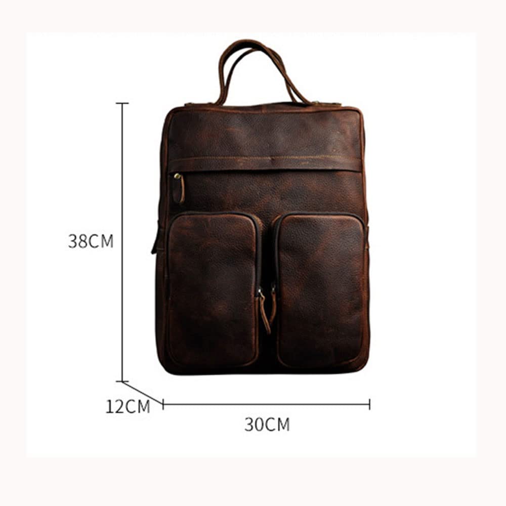 Mochila Retro Mochila a Gran Capacidad Mochila de 15 Pulgadas Computer Bag Style (Color : A, Size : 38 * 30 * 12cm)