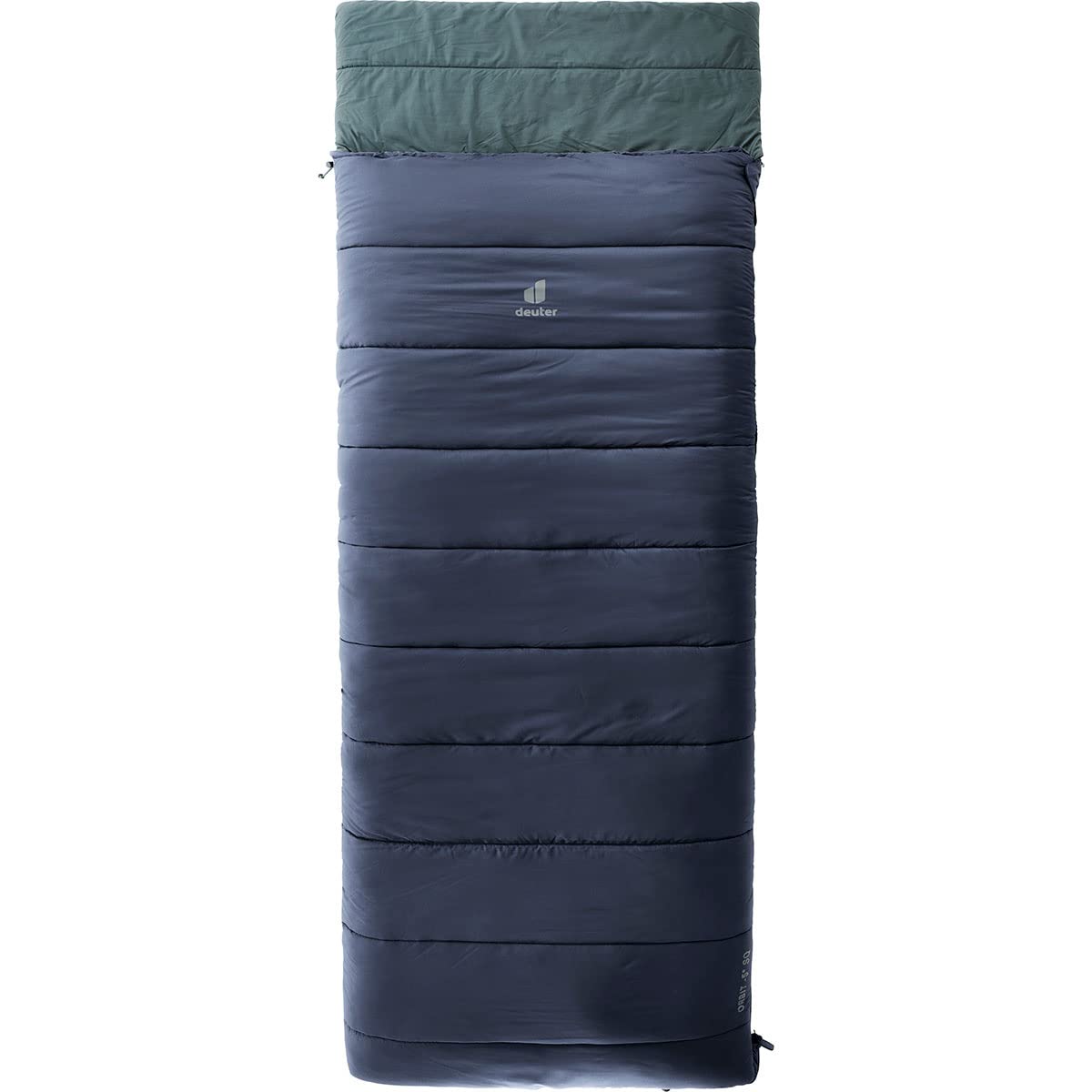 deuter Orbit SQ -5° śpiwór z włókna syntetycznego, w kolorze turkusowym, prawy zamek błyskawiczny