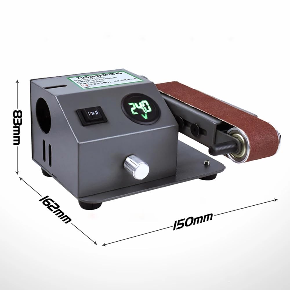 Mini elektryczna ostrzałka, dwukierunkowa szlifierka taśmowa na sucho i na mokro, szlifierka, szlifierka, polerka, prędkość 0-13000 obr./min