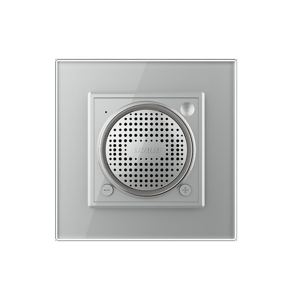 Luxus-Time LIVOLO Bluetooth Lautsprecher Sound Stereo Box Mini Speaker Einbaulautsprecher Wandlautsprecher UP inkl. Glasrahmen