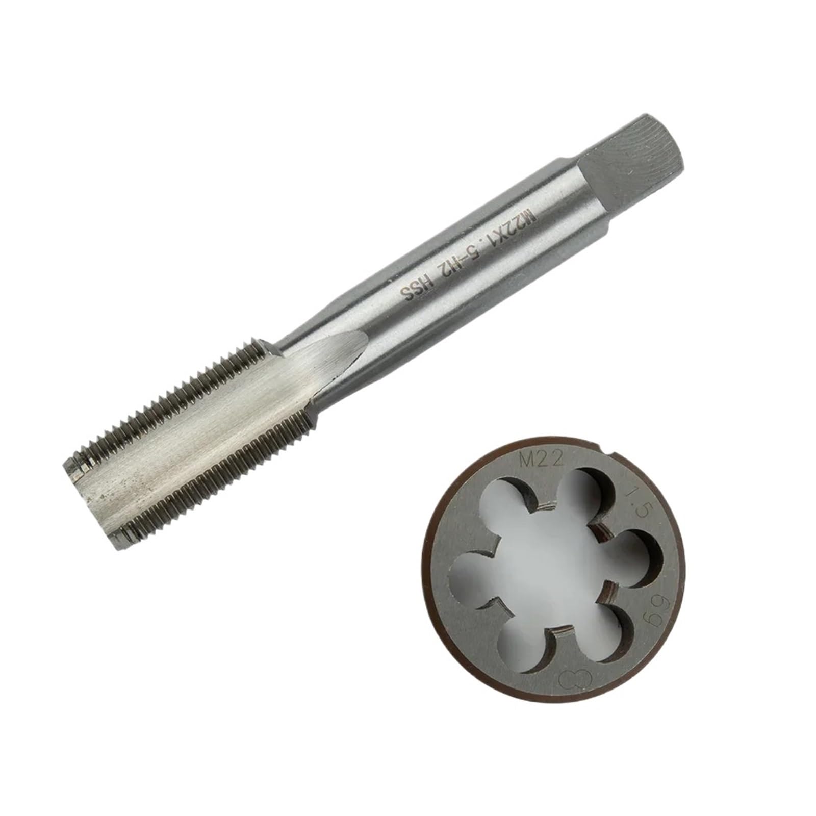 1 Szt. Akcesorium Brand New Kit Tap Die Thread Wyposażenie Warsztatowe Speed ​​Steel M22 X,5 Mm Metryczne