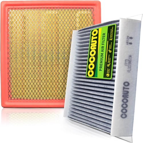 COCOAUTO Cabin Engine Air Filter Kit for Ford F150 (2015-2025 2026) Expedition Navigator (2018-2024) | NOT FOR 5.2L V8 Raptor | Replaces FP79 FA1883