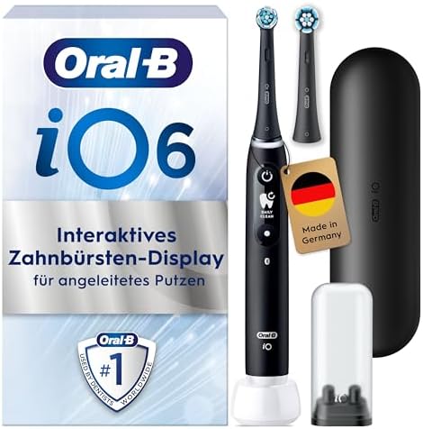 Oral-B iO Series 6 Electric Toothbrush, 2 Replacement Toothbrush ...