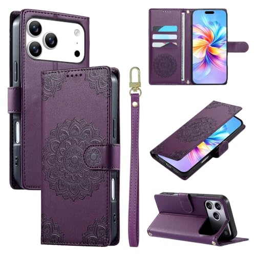 Étui iPhone 15 violet à rabat idéal pour vos trajets quotidiens