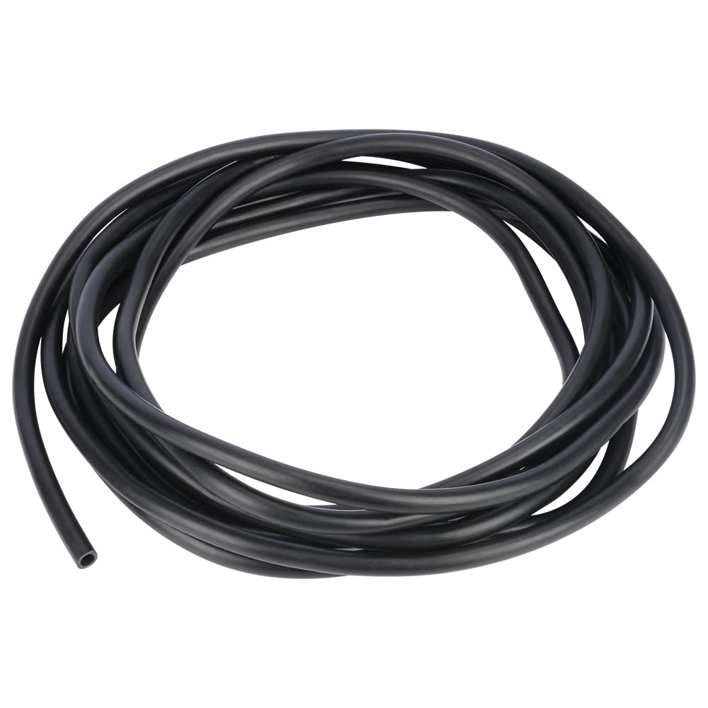 Tube en latex pur flexible stonylab noir 9mm pour le transfert fluide et montages de précision