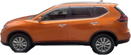 Miniatura 9 de Cinta adhesiva para ventana lateral tintada oscura, protectores de lluvia de ventilación compatibles con Nissan Sentra 2020 2021 2022 2023 S SV SR