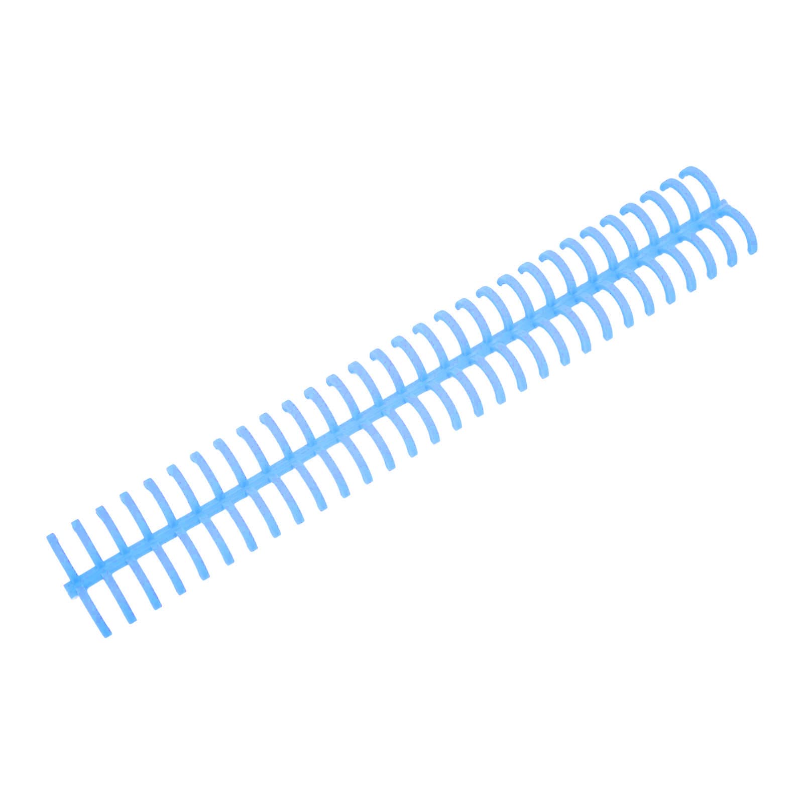 Wakects Pettine per Rilegatura in Plastica a Spirale, Confezione da 10, 16 Mm, 30 Fori, capacità 130 Fogli, per Ufficio, Aula, Libreria, Appunti, Rapporti, Organizzazione di Cartelle di Lavoro (BLUE)
