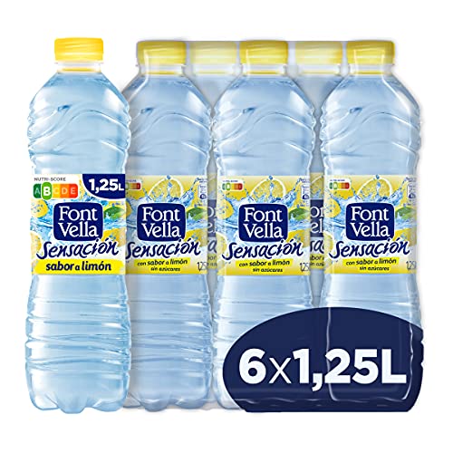 Font Vella Sensación Agua con Sabor a Limón - Pack de 6 x 1.25L