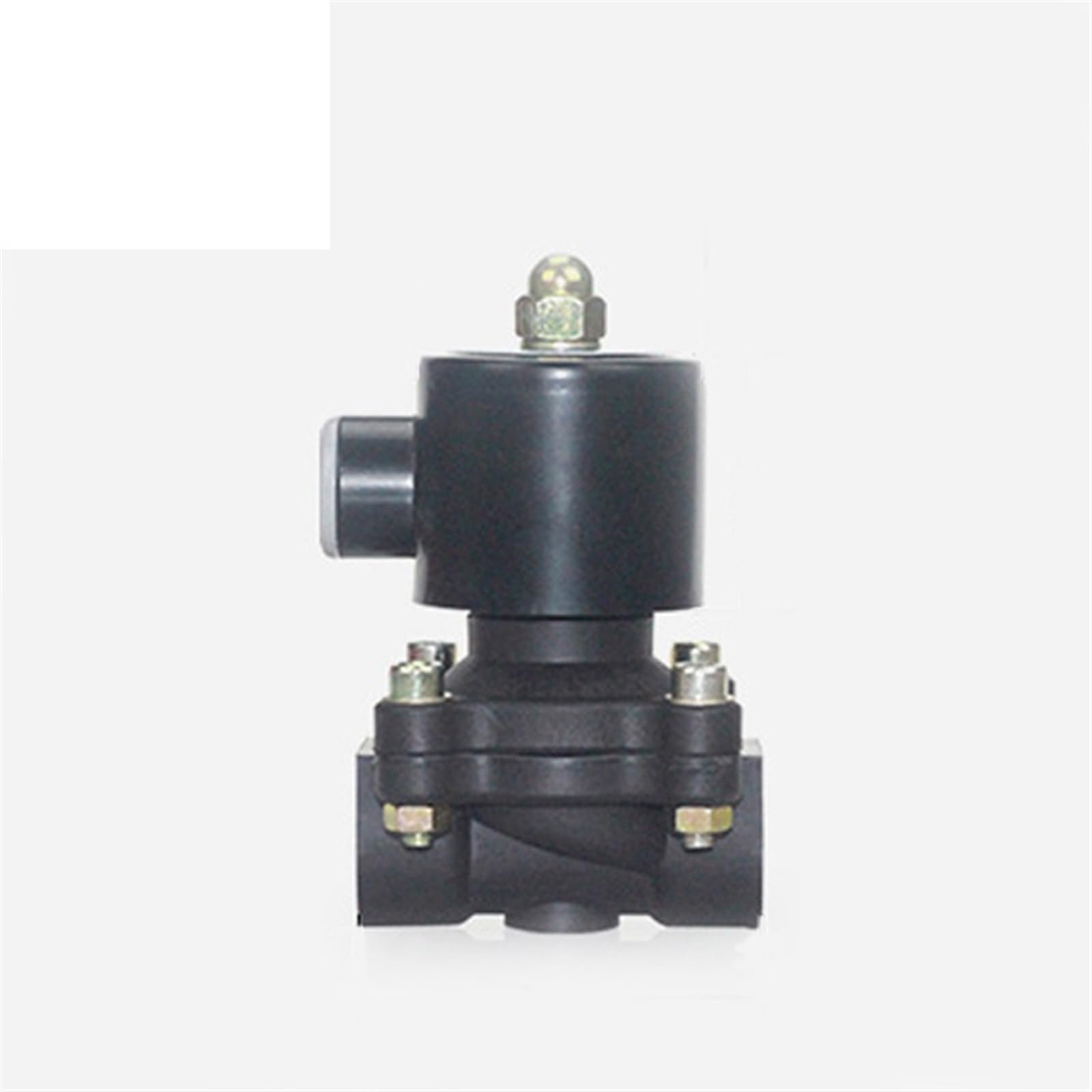 Ieumjnat Ac220v Dn15 Plastic Motorized Solenoid Valve Normally Closed Dc24v Dc12v For Water Oil Air(Ac220v)