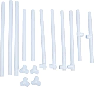 Natudeco Embroidery Frame Stand 99x73cm Plastic Needlework Cross Stitch Hoop Table Height Adjustment Holder for Art Craft Sewing