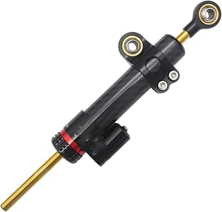 DAYOTIE Amortiguador Dirección Compatible con Ducati 848 2008 2009 2010 Estabilizador Dirección para Motocicleta Kit De Soporte De Montaje Amortiguador Accesorios para Amortiguador Manillar(Black)
