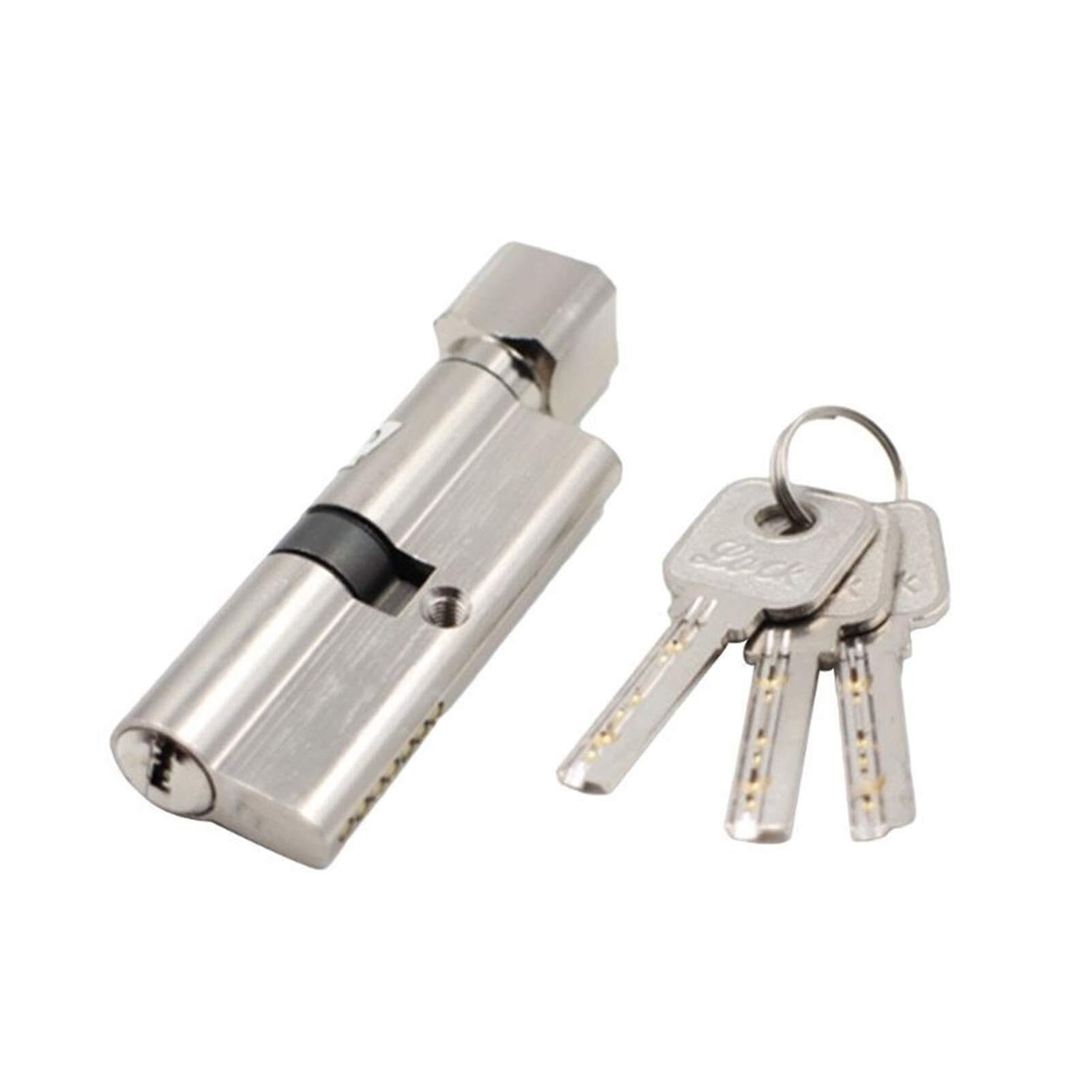Wangshaowei 2 Barrel Lock 1Set Door Cylinder Lock Anti-Theft Entrance Metal With 3 Keys For Home(2)
