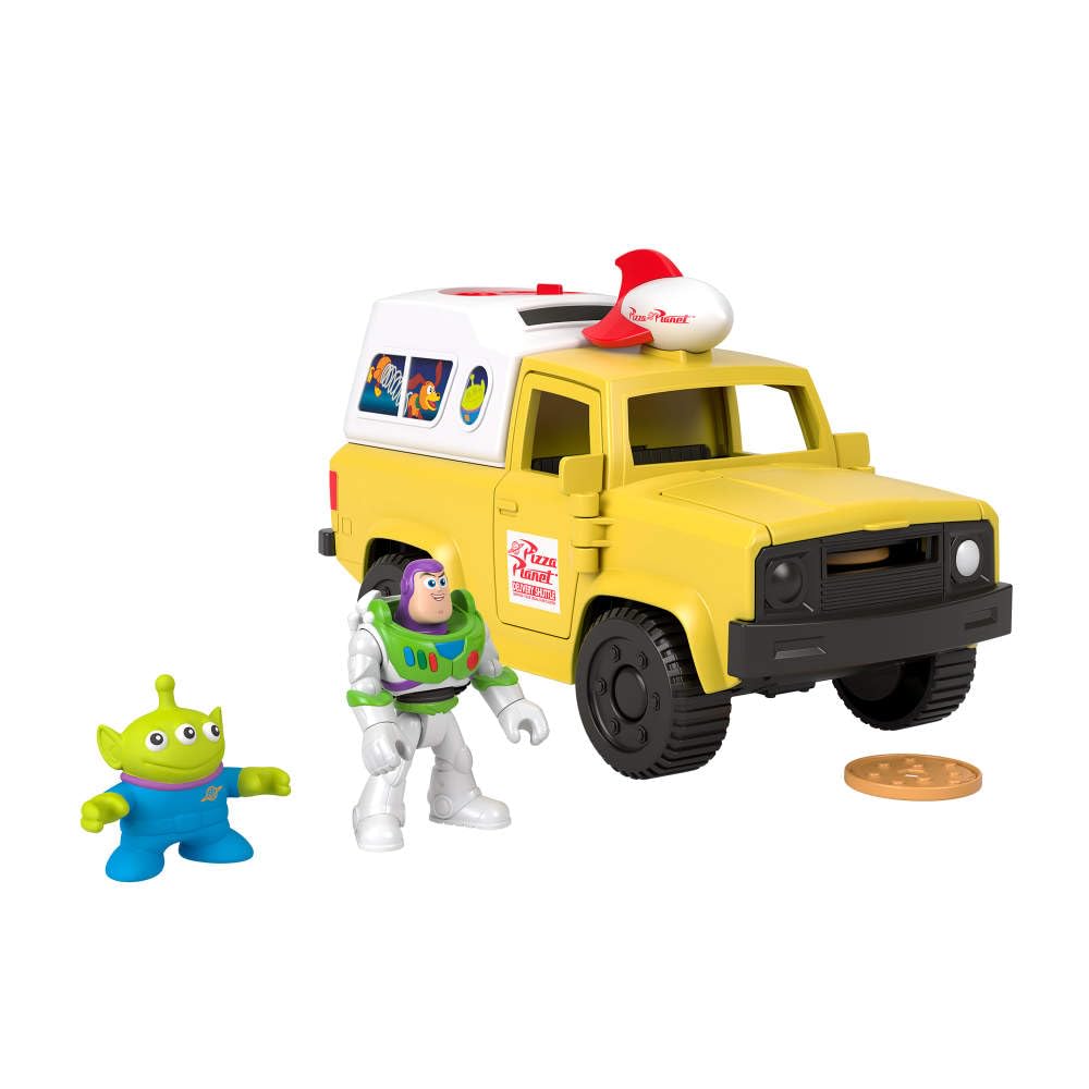 Fisher-Price Imaginext Toy Story Pizza Planet Truck con Buzz Lightyear Alien Playset