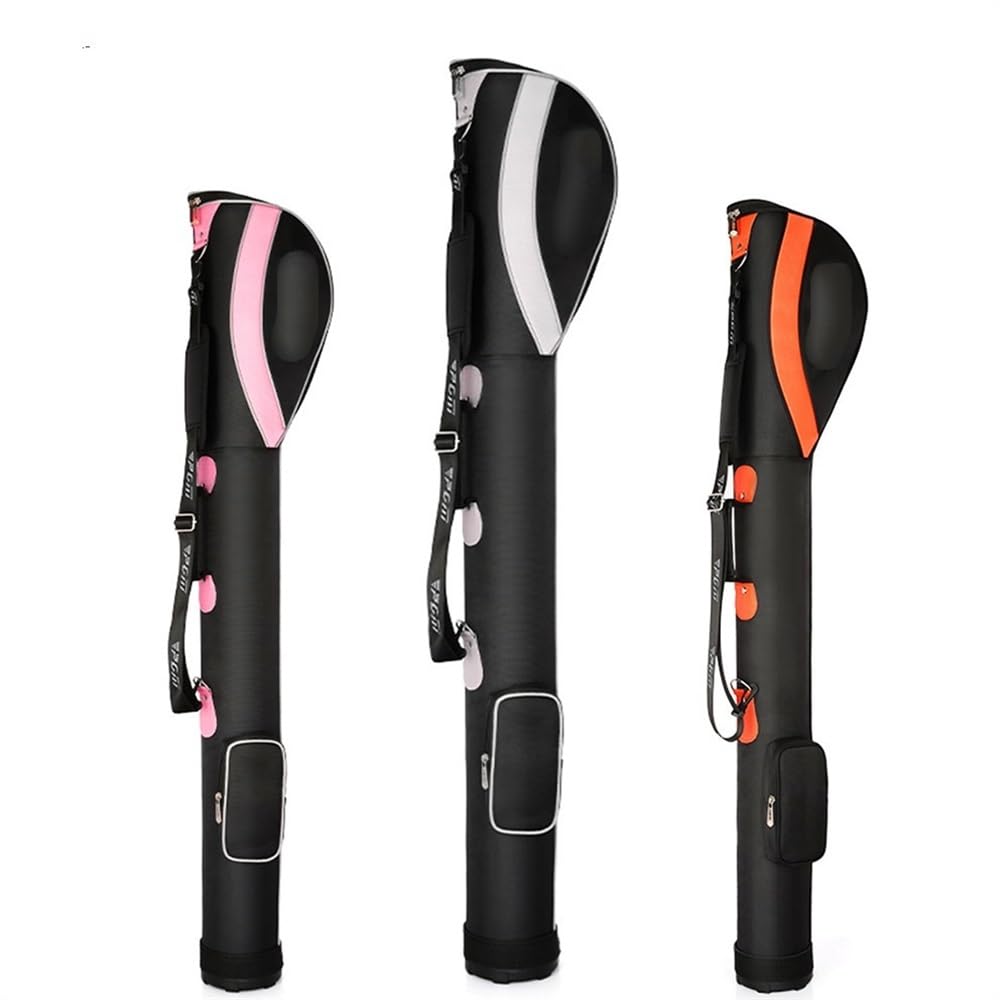 Golftasche Pencilbag 1 Stück Golftasche Golftasche männliche und weibliche Halterungstasche bietet Platz for 7 tragbare Golftaschen Pencilbag Reisebag(Pink)