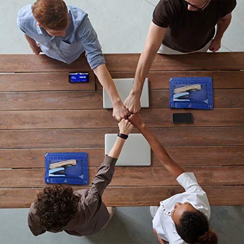 NICEXMAS Saco de Papelaria 6Pcs B5 Com Pasta de Papelaria Com 3 Furos Com ZÃ­per Transparente Estojo