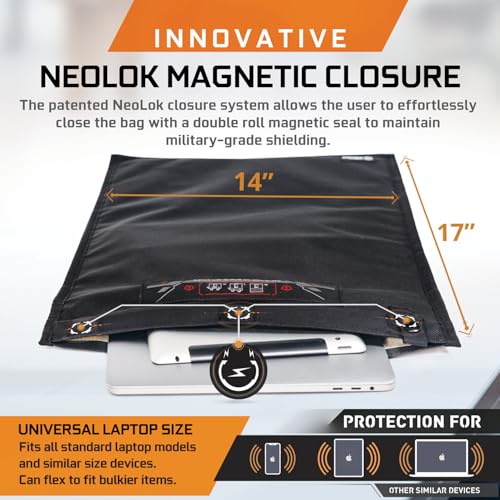Bolsa Faraday NeoLok para Laptops con Cierre Magnético miniatura 3