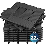 INSTALLATION RAPIDE SANS OUTILS : Grâce au système clipsable intelligent, les caillebotis WPC s'assemblent facilement sans vis ni colle pour former une surface stable et uniforme. Une pose rapide sur sol dur (terrasse, balcon, patio, véranda ou piscine) est garantie. À l'aide du système d'emboîtement, vous pouvez les poser, démonter, repositionner selon vos besoins tout en créant différents motifs. Recommandation : pour un résultat optimal, découpez le matériau entre les espaces.