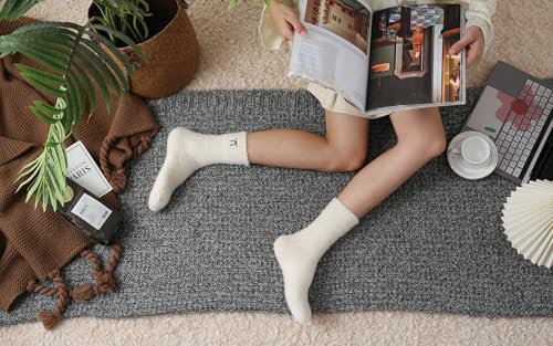 Image of SISOSOCK Cozy Womens Fuzzy Socks,Soft Push Wool Socks,Warm Gifts for Women