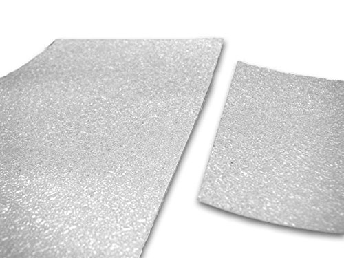 Shoe Bottoms Slip Resistant Shoe Sole Cover Protector for Heels Self-Stick Pads - Available in Clear, Black, or Red (5 Pairs, Extended Clear)