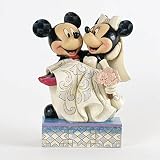 Pintado a mano Disney Enesco Tradition - Figurilla de Mickey Mouse y Minnie, de Resina, Altura de 17 cm, Multicolor