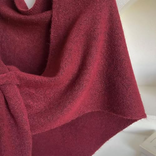 Gettoreach Women's Solid Color Shawl,Women's Spring and Summer All-Match Triangle Scarf,Casual Soft Comfortable Shawl 6