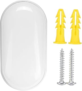 GAESHOW Plafoniera da Parete Ovale a paratia LED Lampada da soffitto da Esterno Impermeabile da Interno Bianca Neutra