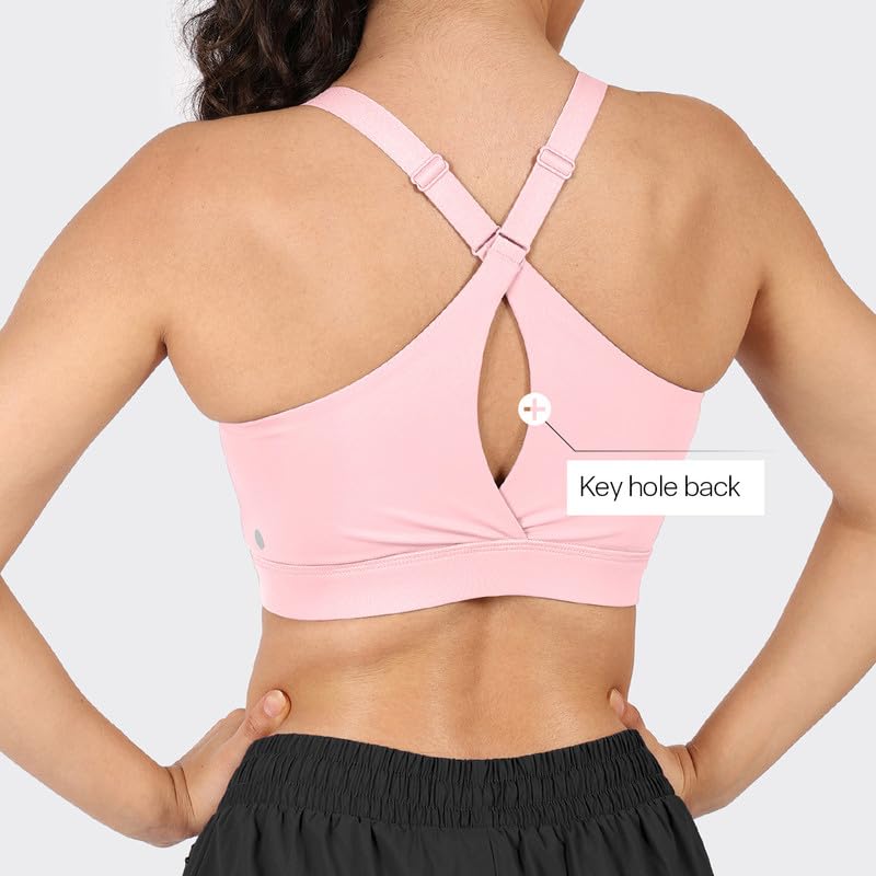 Image of BlissClub Zip-Up Sports Bra | Front Zip Closure | Attached Hook for Extra Support | Adjustable Straps | Removable Cups