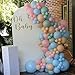 Pink Blue Green Balloons 12inch 60pcs Pale Pink Beige Light Pastel Blue White Sand Dusty Green Helium Latex Balloon Arch Boho Birthday Garden Tea Goose Party Decorations Bridal Baby Shower Wildflower