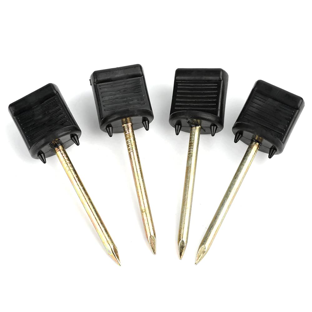 Clous De Cible De Tir à L'arc, Faciles à Installer Fixation Des Pingles De Visage De Cible De Tir L Arc Allongeant Le Nylon 30pcs Pour Le Tir Noir